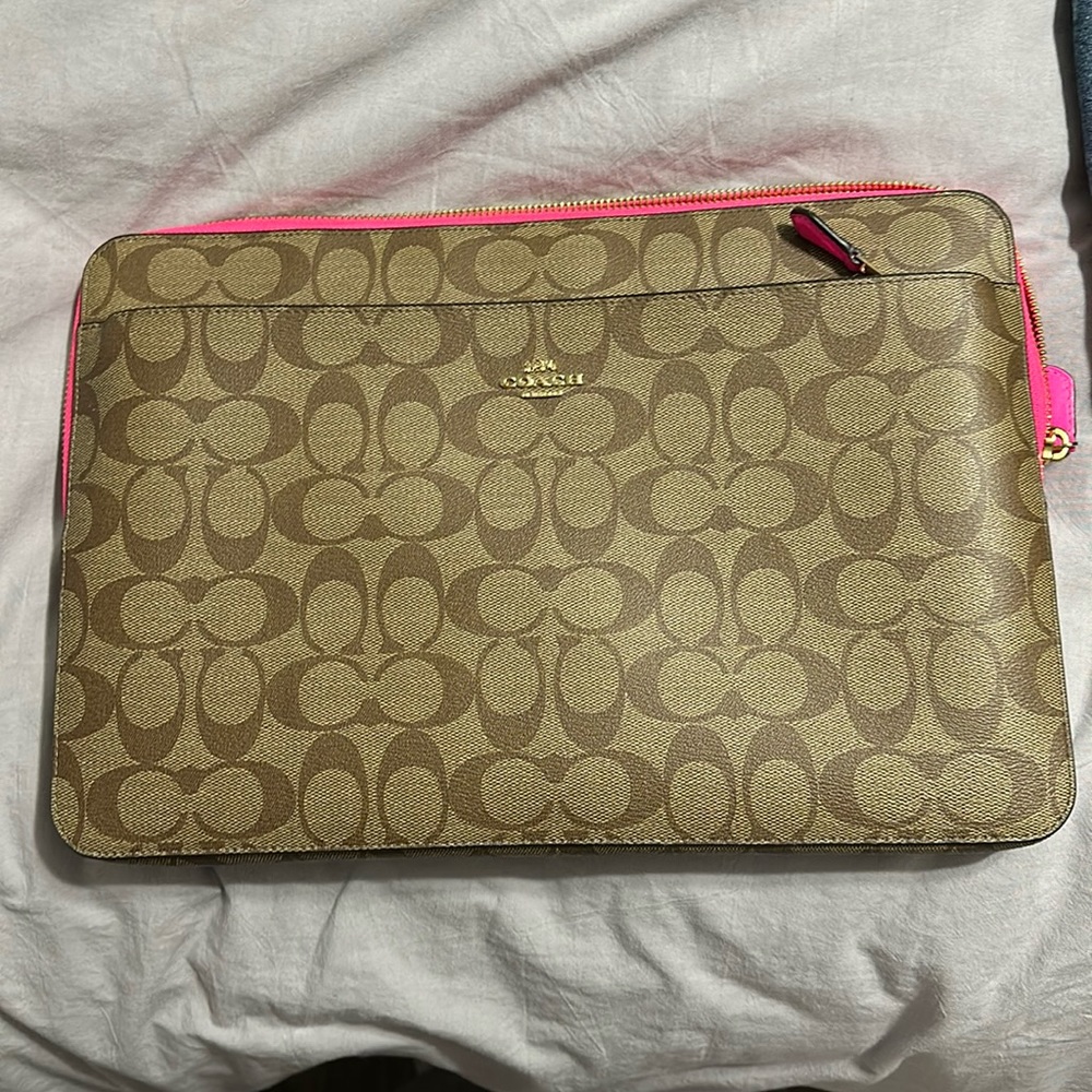 Coach laptop case